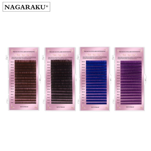 Colored Lashes Mix رموش ملونة نجراكو متعددة