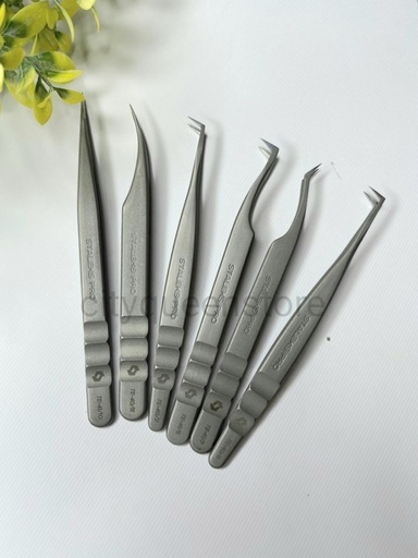 professional eyelashe tweezers STALEX PRO